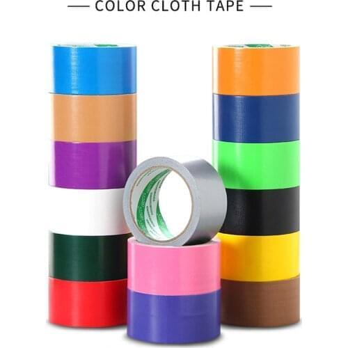 60mm wide and 10 meters color Cloth base tape Single-sided Strong waterproof No trace High viscosity carpet tape Diy decoration