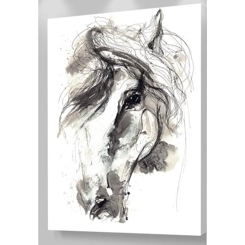 Canvas Art Print On The Wall Home Decortion Abstract Horse Animal Pictures Printed Oil Painting for Living Room Decoration