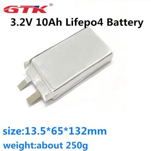 GTK Pouch cell Rechargeable LFP 3.2v 10Ah Lithium battery LiFePo4 soft pack for Lifepo4 Battery Pack DIY and e-bike battery