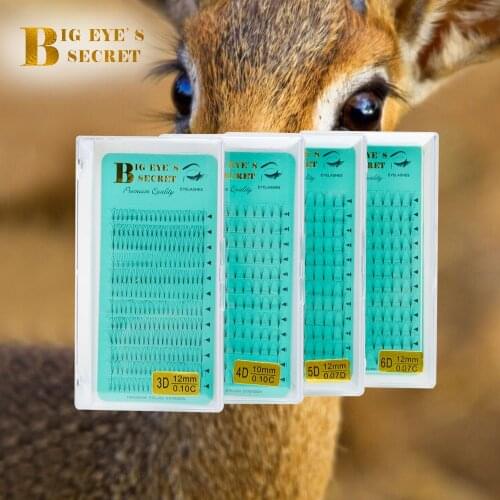 BES Premade Fans 8-15mm False Eyelash Natural Soft Russian Volume Lash Fans Mink Eyelashes Extension Heat Bonded Premade Fans