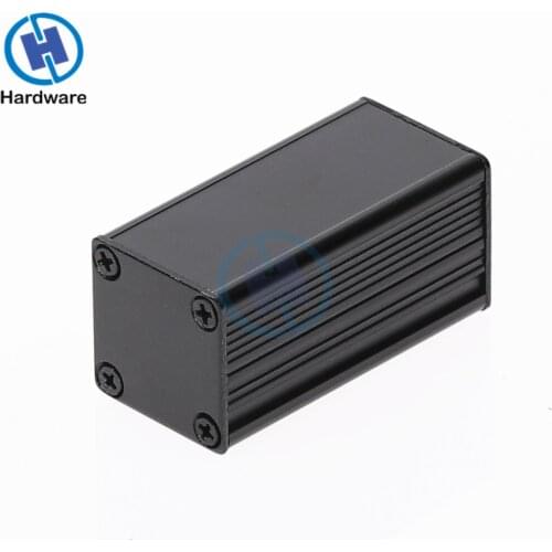 Black Aluminum Enclosure Case DIY Extruded Electronic Project Box 50x25x25mm For Power Supply Units