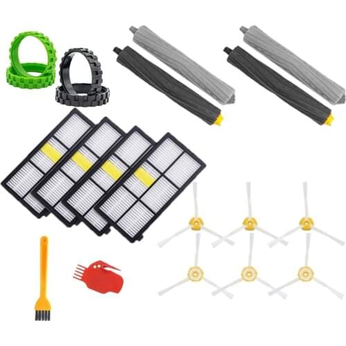 HEPA Filters Main Roll Brush Replace Tires Accessories for IRobot Roomba 805 860 861 865 866 880 885 960 966 980 Series
