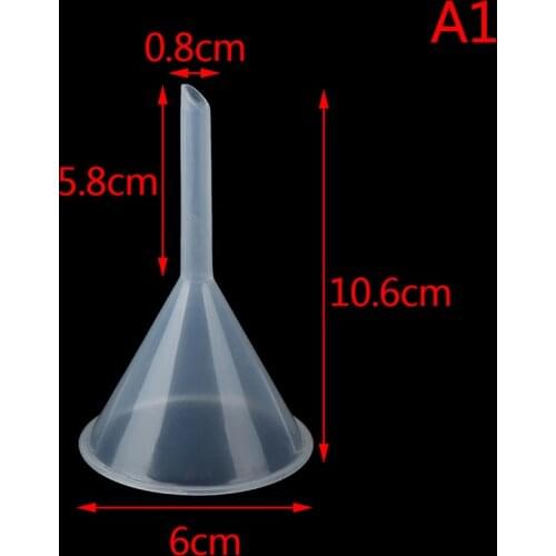 60mm Mouth Dia Laboratory Clear White Plastic Filter Funnel ZMONH
