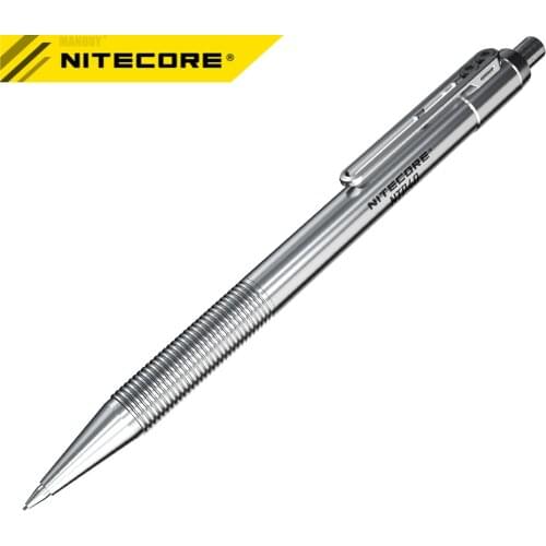 Free Shipping Nitecore NTP40 Exceptional Sketch Titanium Alloy Mechanical Pencil Self-defense Titanium Alloy Tool Write Cartoon