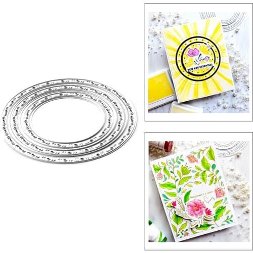 2021 New Round Frame Oval Nesting Metal Cutting Dies For DIY Craft Making Paper Greeting Card Album Scrapbooking No Clear Stamps
