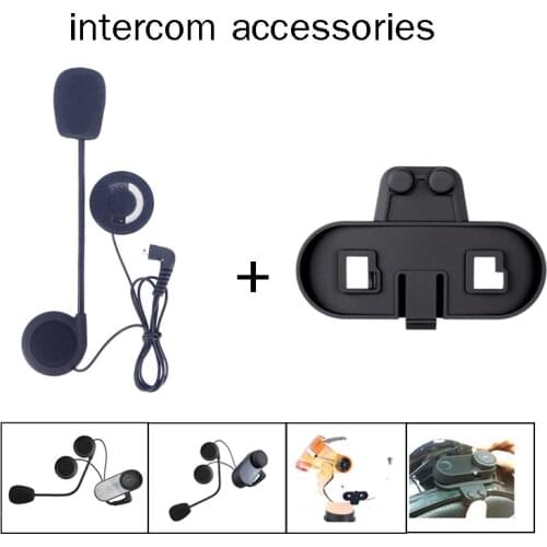 Helmet Intercom Earphone Microphone Motorcycle Helmet Headset T-COM-02/FDCVB/T-COMVB/TCOM-SC/COLO Helmet Accessories