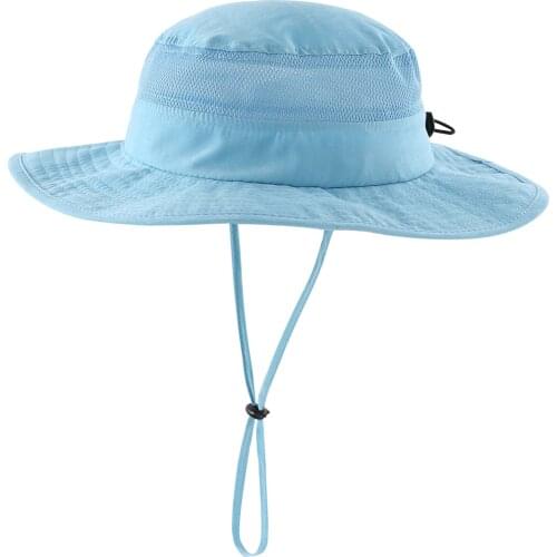 Connectyle Toddler Infant Boys Girls UPF 50+ Bucket Sun Hat Adjustable Mesh Wide Brim UV Sun Protection Kids Hat