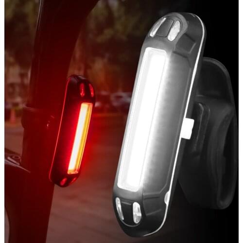 Cyclist Safety Warning Cycling Portable Light Bicycle Bike Light LED Taillight Rear Tail USB Style Rechargeable Bike Accessories