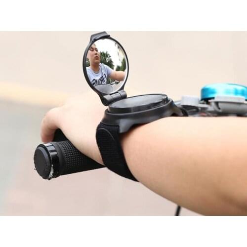 New Bicycle Rearview Mirror Bicycle 360 Degree Rotation MTB Arm Wrist Strap Rear View Bicycle Accessories