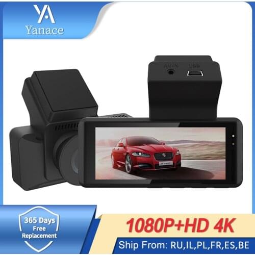 E-ACE 3.0 Inch Car DVR Wifi Dashcam FHD 1080P Dash Camera With GPS Video Recorder With Rear View Camera Night Vision Auto Camera