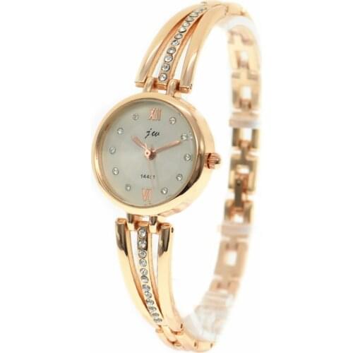 100pcs/lot jw-3512 silver bracelet watch simple design lady bangle watch wrap quartz wristwatch for women crystal watch