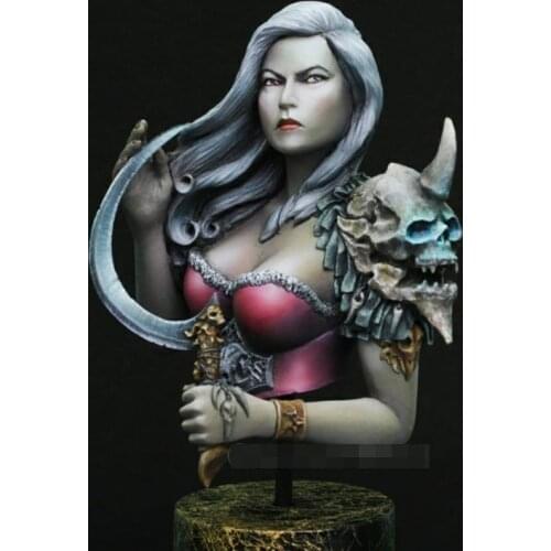 1/10 Emilia the necromancer Resin Model Bust GK Science fiction theme Unassembled and unpainted kit