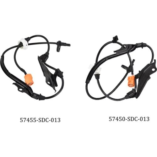 2pcs/lot ABS Wheel Speed Sensor Front Left & Right 57455SDC013 57450SDC013 For Honda Accord Civic Acura TSX 2003 2004 2005-2008