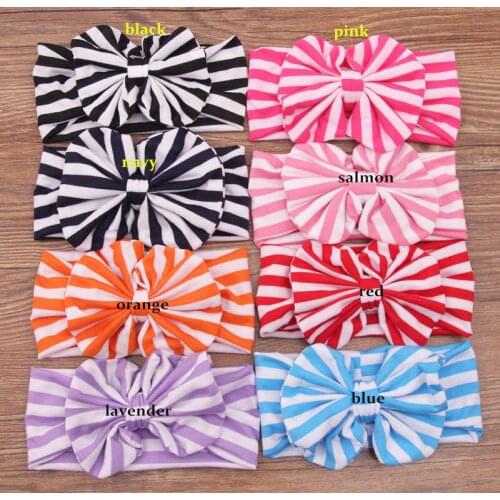 30 pcs/ lot , hair accessories cotton headband messy bow headwrap sweet head band 8 colors available
