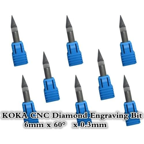 6mm*60degree*0.3mm,Freeshipping cnc solid carbide end mill,machine insert bit,diamond flat bottom engraving bit,marble, stone