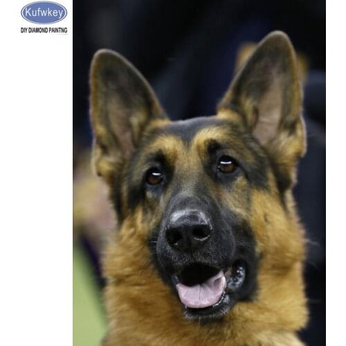 German shepherd dog Pattern Diamond Embroidery 5d DIY Needlework dog Diamond Painting Cross Stitch 5D Rhinestones Painting
