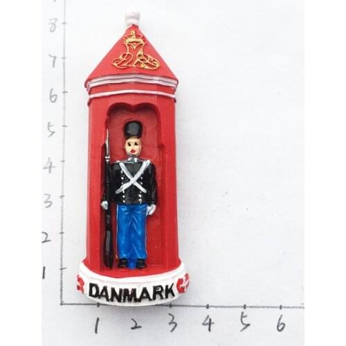 Amalienborg Palace, Copenhagen, Denmark Palace Square, Wangjia Guard, three-dimensional tourist souvenir, refrigerator stickers