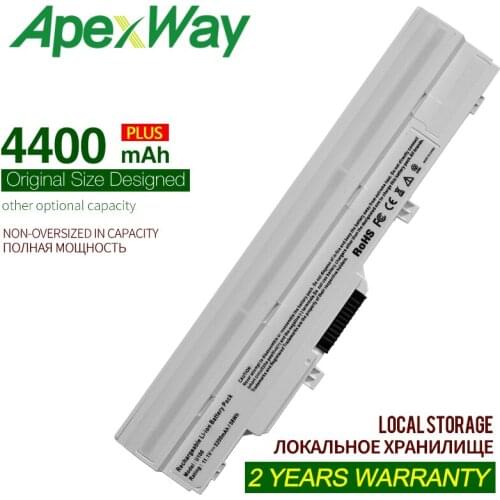 ApexWay 4400mAh battery for MSI Wind U210-006US U100 U230 U90 U200 U210 for LG X110 for MEDION Akoya Mini E1210 BTY-S11 BTY-S12