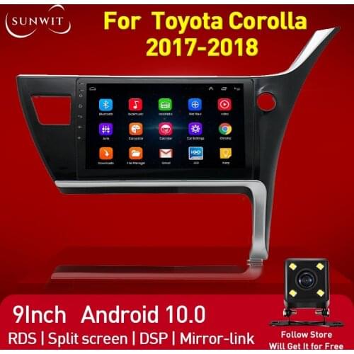 2Din Android Autoradio For 2017-2018 Toyota Corolla Car Radio Multimedia Video Player GPS Navigation Bluetooth DSP 4G WIFI 2+32G