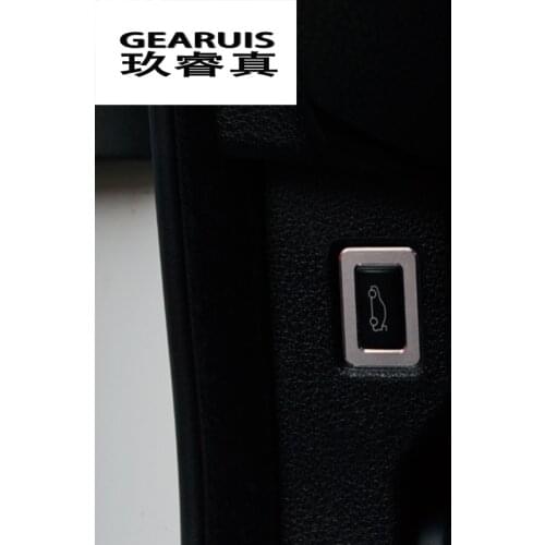 Car styling Trunk Switch Button Decoration Cover Sticker Trim For BMW 5 series E60 stainless steel Interior Auto accessories