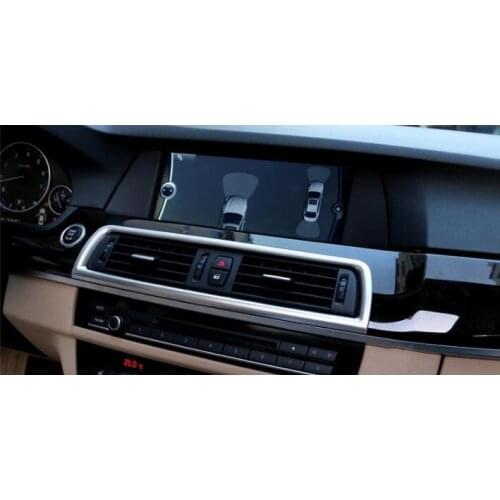 Car Center Console Air Conditioner Outlet Vent Frame Decoration Trim Car-styling Sticker For BMW New 5 Series 525i 528i