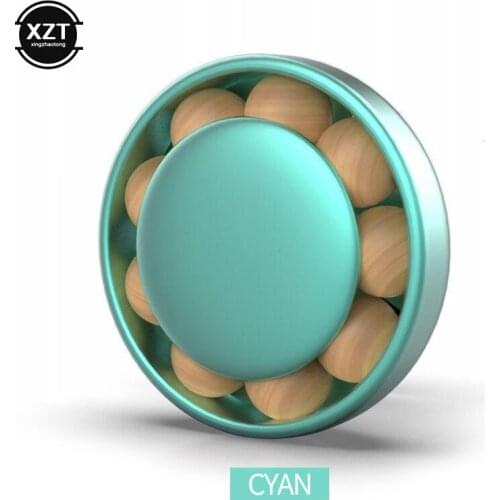 Household car air outlet perfume solid aromatherapy car sun visor car wood beads aromatherapy air freshener