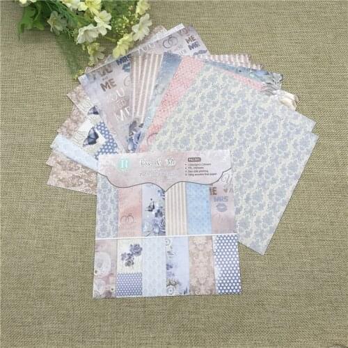 24 sheet 6"X6"Lovely You Me of the flower patterned paper Scrapbooking paper pack handmade craft paper craft Background pad