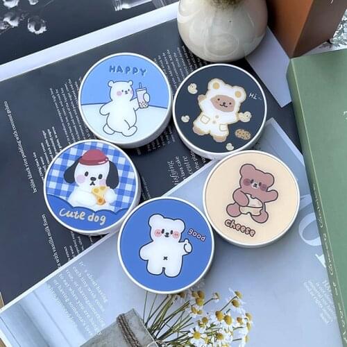 Biscuit Bear Contact Lens Case With Mirror Ins Cute Contact Lens Case Cosmetic Contact Box Contact Lens Travel Case