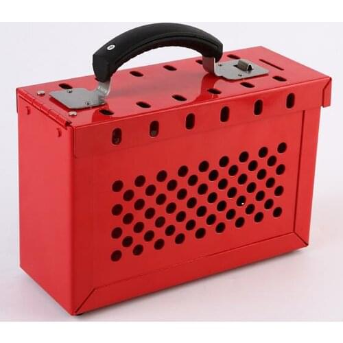 LOTO Box for Lockout Tagout Lock Devices Storage Case up to 12 Padlocks