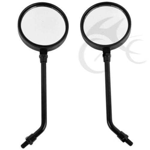 Black Side Rear View Mirror For Kawasaki KZ1000-E1 Shaft 1979 Z1 1973 Z1-A 1974 Motorcycle Accessories