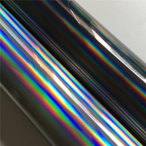 Colorful Laser Rainbow Vinyl Wrap Film Foil Sticker Gradient Dazzling For Car Wrapping Motorcycle Scooter Phone Skin