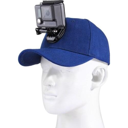For Go Pro Accessories Canvas Baseball Hat Cap W/ J-Hook Buckle Mount Screw for GoPro HERO 7/6/5/4 Xiaoyi DJI OSMO Action Camera