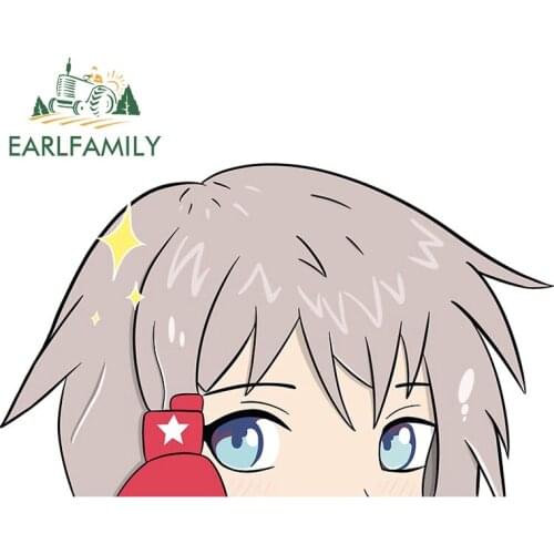 EARLFAMILY 13cm x 8.1cm for Azur Lane Denver Peek Car Sticker Waterproof Scratch-Proof Decal Windows Surfboard Vinyl Car Wrap