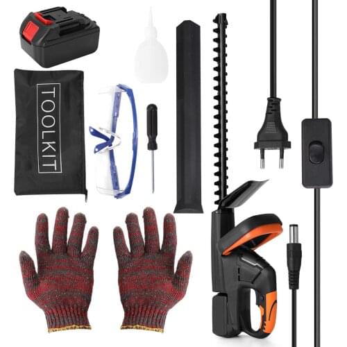 Electric Hedge Trimmer Rechargeable Battery Branch Pruner Garden Cordless Pruning Shears Bush Cutter Hedge Trimming Machine