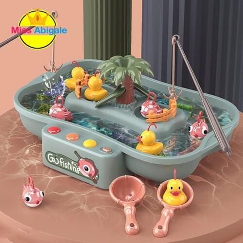 Fishing Game Bath Toy Toys For Kids 2 To 4 Years Old Montessori Magnetic Fishing Board Game Toy For Boys Water Table Bathing Toy