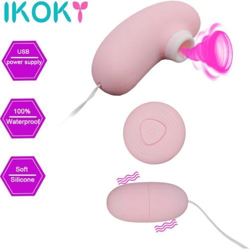 IKOKY 7 Speed Clitoris Vagina Stimulate Vibrating Egg Sex Toys for Women G spot Massage Bullet Vibrator Female Masturbation