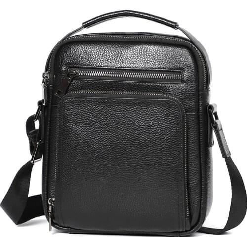 Portable Business Office Men Messenger Bag Men' Genuine Leather Briefcase for Documents Handbag Satchel Portfolio Bussiness Bags