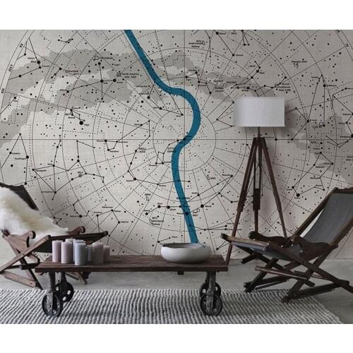 Bacaz 3D Wall Stickers Hand-painted Modern earth Map Art Wall Mural for Living Room 8d abstract photo Wallpaper walls Decor