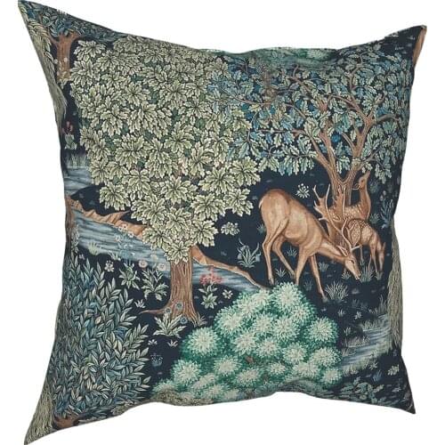 William Morris The Brook Pillowcase Home Decorative Floral Vintage Victorian Cushion Cover Throw Pillow for Car Polyester