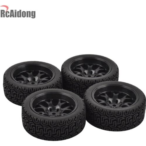 RC On-Road Car Rubber Tyre & Wheel Rim for 1:10 HSP HPI RC Drift On-Road Racing Car