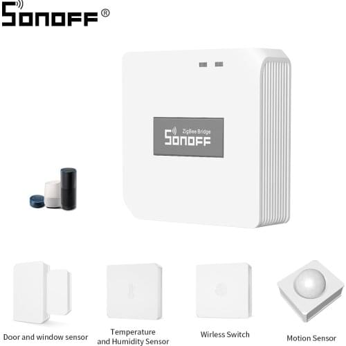 SONOFF Zigbee Bridge 3.0/Wireless Switch / Temperature Humidity Sensor/Motion Sensor /Door Window Sensor Works With Google Home