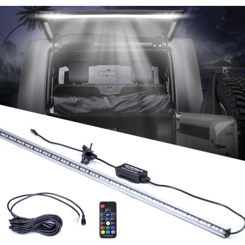 Car Tailgate Glass Door Light Led Lamp For Wrangler JK JL 2007-2020 Remote Control ZS602-RGB Remote Control Car Tail Trunk Lamp