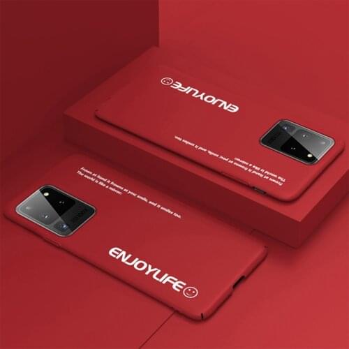 Ultra-thin Colorful Matte Hard PC Phone Case For Samsung Galaxy S20 S10 E 5G S9 Note 20 10 9 Plus Cute Shockproof Frosted Cover