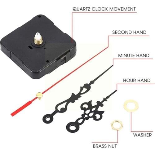 Replacement Quartz Clock Movement Mechanism Repair Movement Mechanism Pendulum Parts Accessories Of Hands DIY Kit Clock Too R2X3