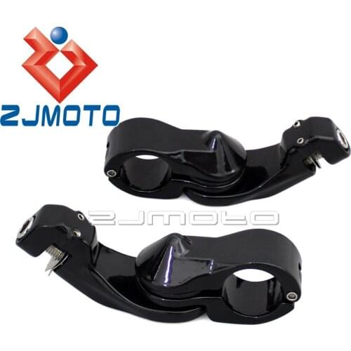 1-1/4" Highway Engine Guard Foot Rests Footrest Mount Kit 32mm For Harley Fat Boy Street Bob Softail Slim Sportster Iron 883
