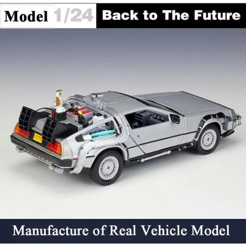 1:24 Scale Part 1 2 3 Back To The Future Car Model Toy Time Machine Delorean Dmc-12 Metal Alloy Diecast Car Kids Toys Gift