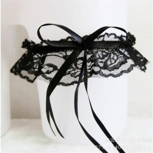 1PCS Sexy Women Girl Lace Floral Thigh Harness Bowknot Wedding Party Bridal Lingerie Cosplay Leg Garter Belt Suspender Ribbon