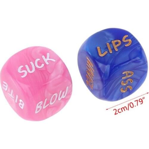 2pcs Sides Sex Funny Love Dice Game Toy Erotic Adult Couple Bachelor Party Gift 62KF