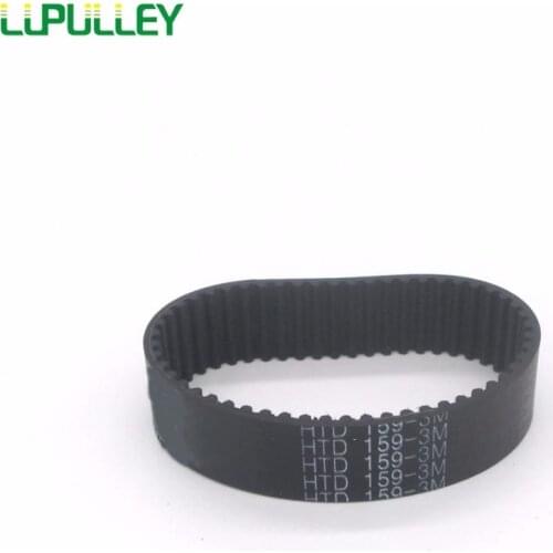 LUPULLEY 2PCS HTD3M 156/159/162/165/168/171/174/177/180/186/189-3M Type 10mm/15mm Width 3mm Pitch Pulley Belt For HTD 3M Pulley