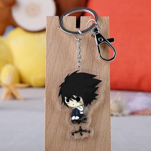 Anime Death Note Deathnote Ryuuku Yagami Cute Acrylic Figure pendant keychain Keyring Collection Model Toy Cosplay Toys